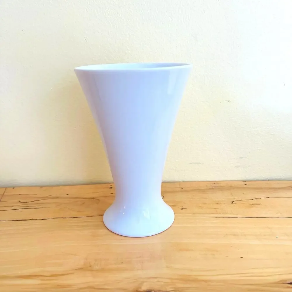 Vtg Mid-Century Wide Rim Fürstenberg Siegfried Möller Vase  Germany Minimalist
